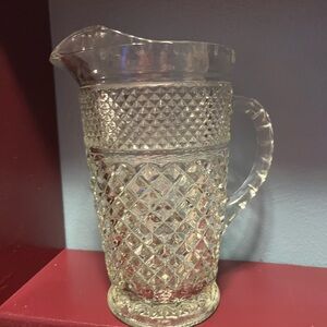Elegant Clear Glass Pitcher